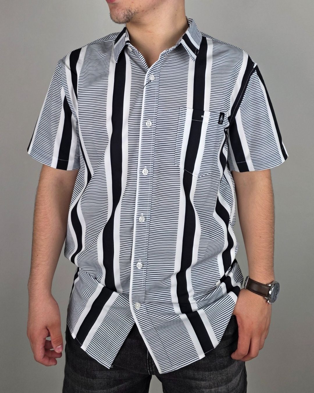 CAMISA BLACKOUT MANGA CORTA CABALLERO