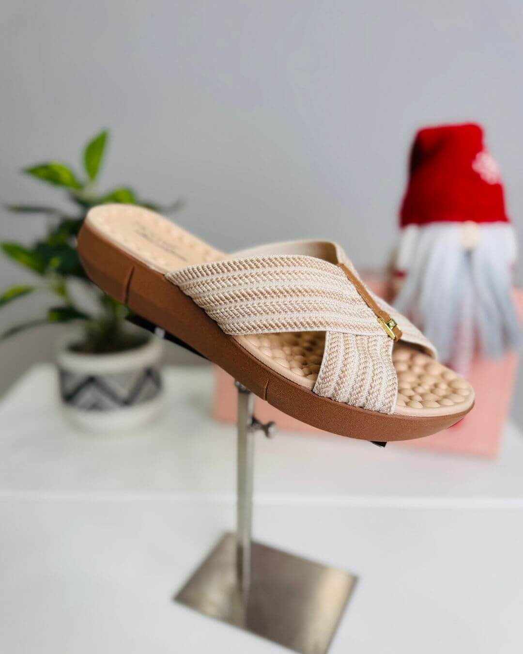 SANDALIA MODARE BEIGE PARA DAMA