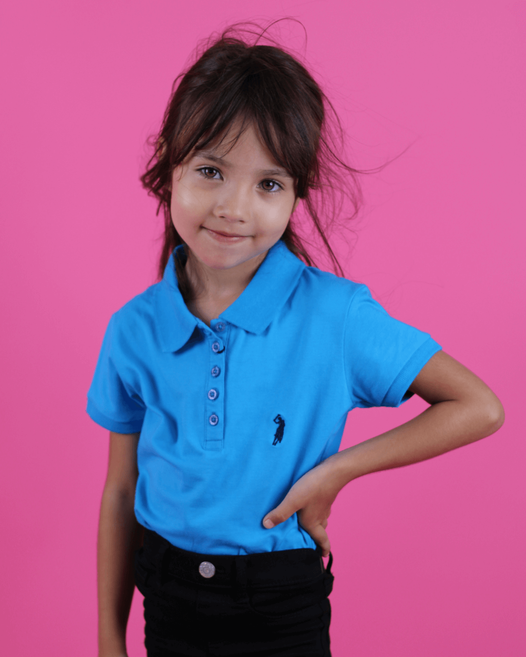 POLO NIÑA CAMBRIDGE POLO TURQUESA