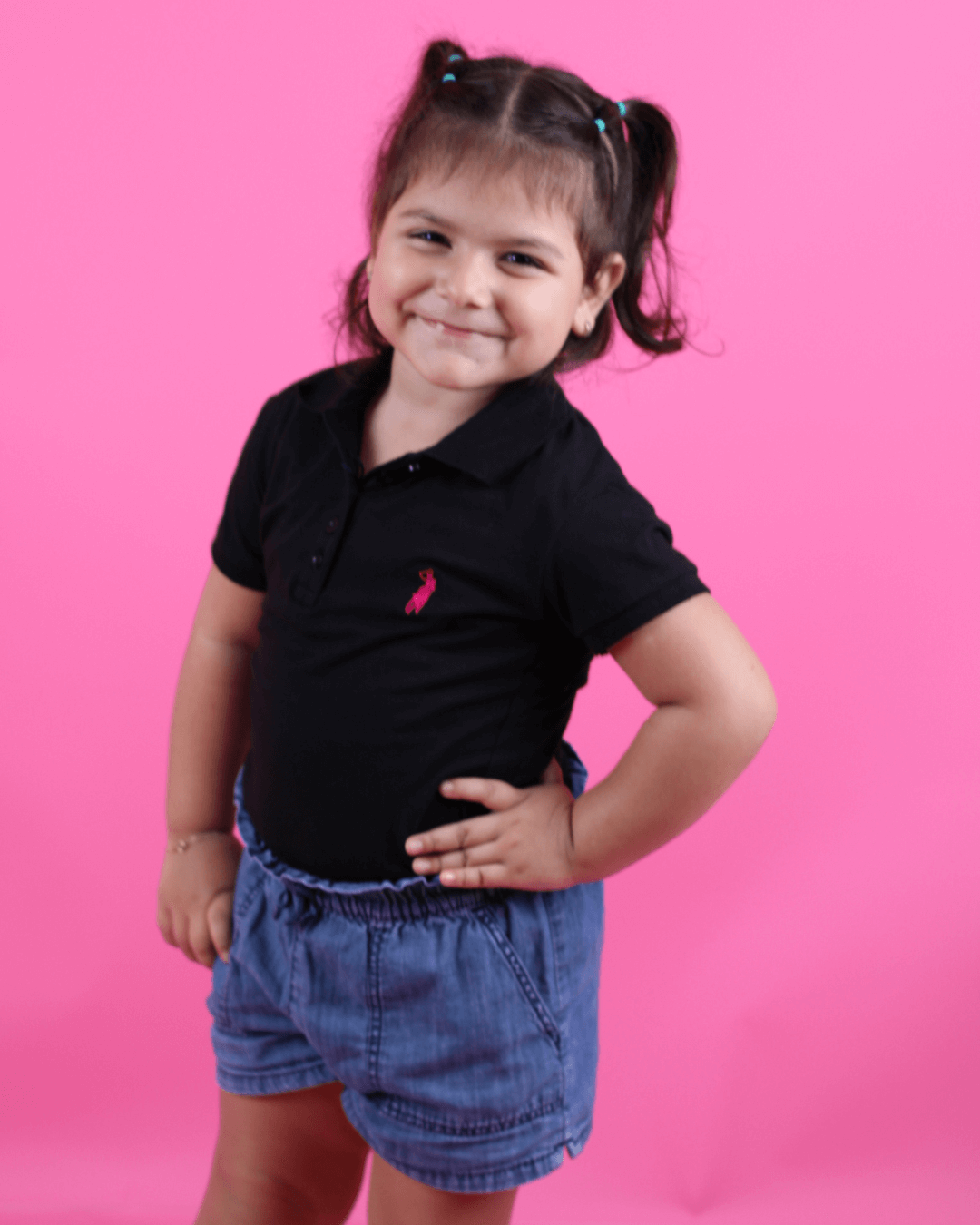 POLO NIÑA CAMBRIDGE POLO NEGRA