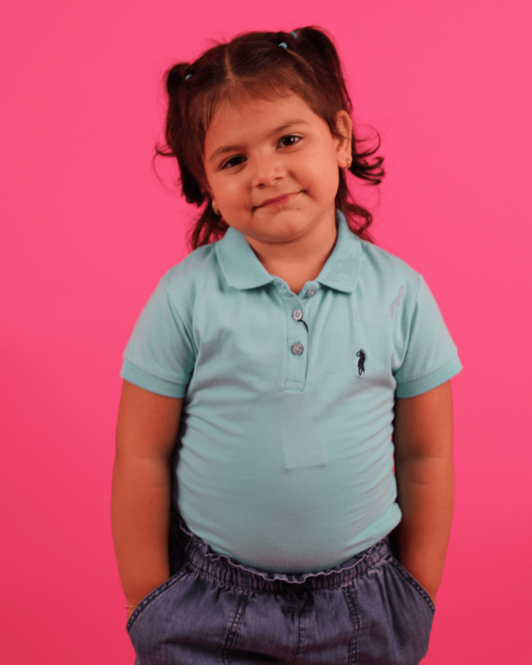 POLO NIÑA CAMBRIDGE POLO CELESTE