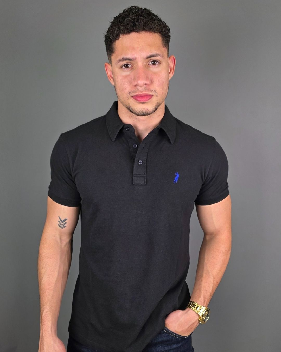 POLO CAMBRIDGE POLO NEGRA PARA CABALLERO