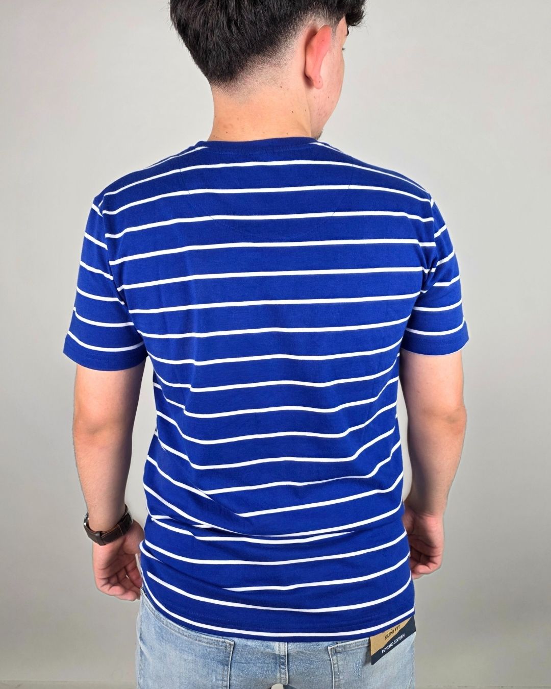 CAMISETA CAMBRIDGE POLO AZUL CON RAYAS PARA CABALLERO