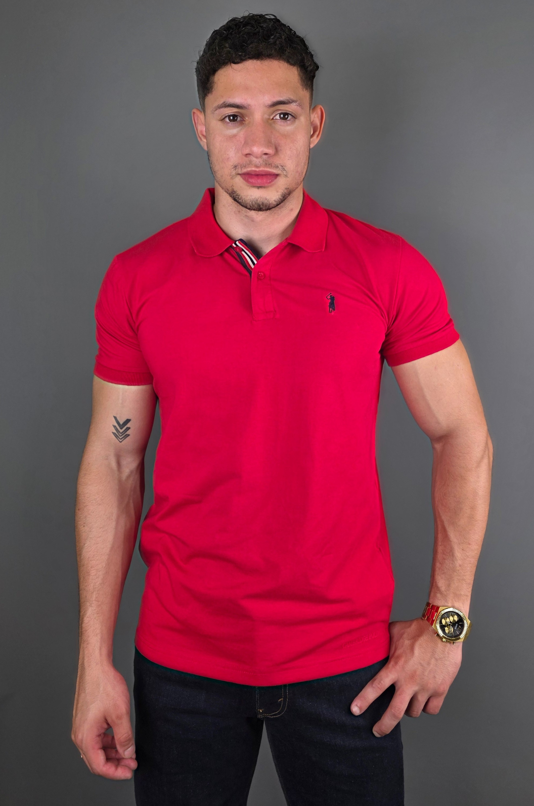 POLO CAMBRIDGE POLO ROJA PARA CABALLERO