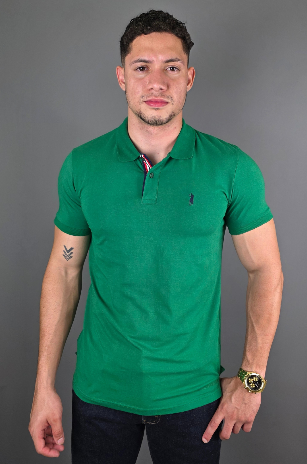 POLO CAMBRIDGE VERDE CABALLERO