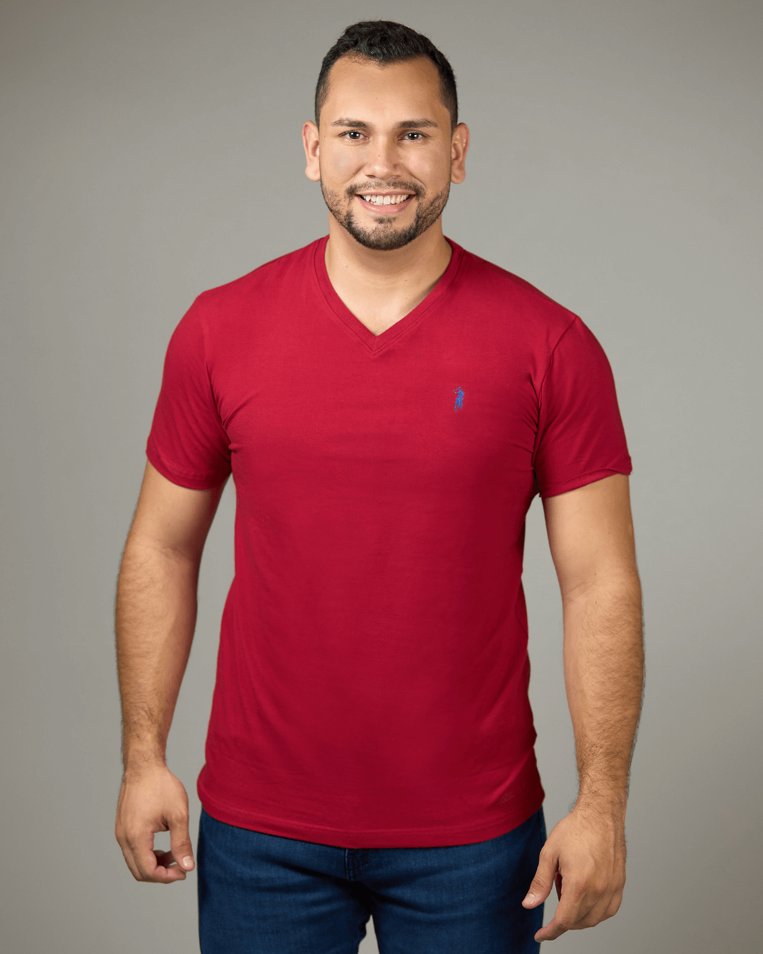 CAMISETA CAMBRIDGE POLO ROJO OSCURO