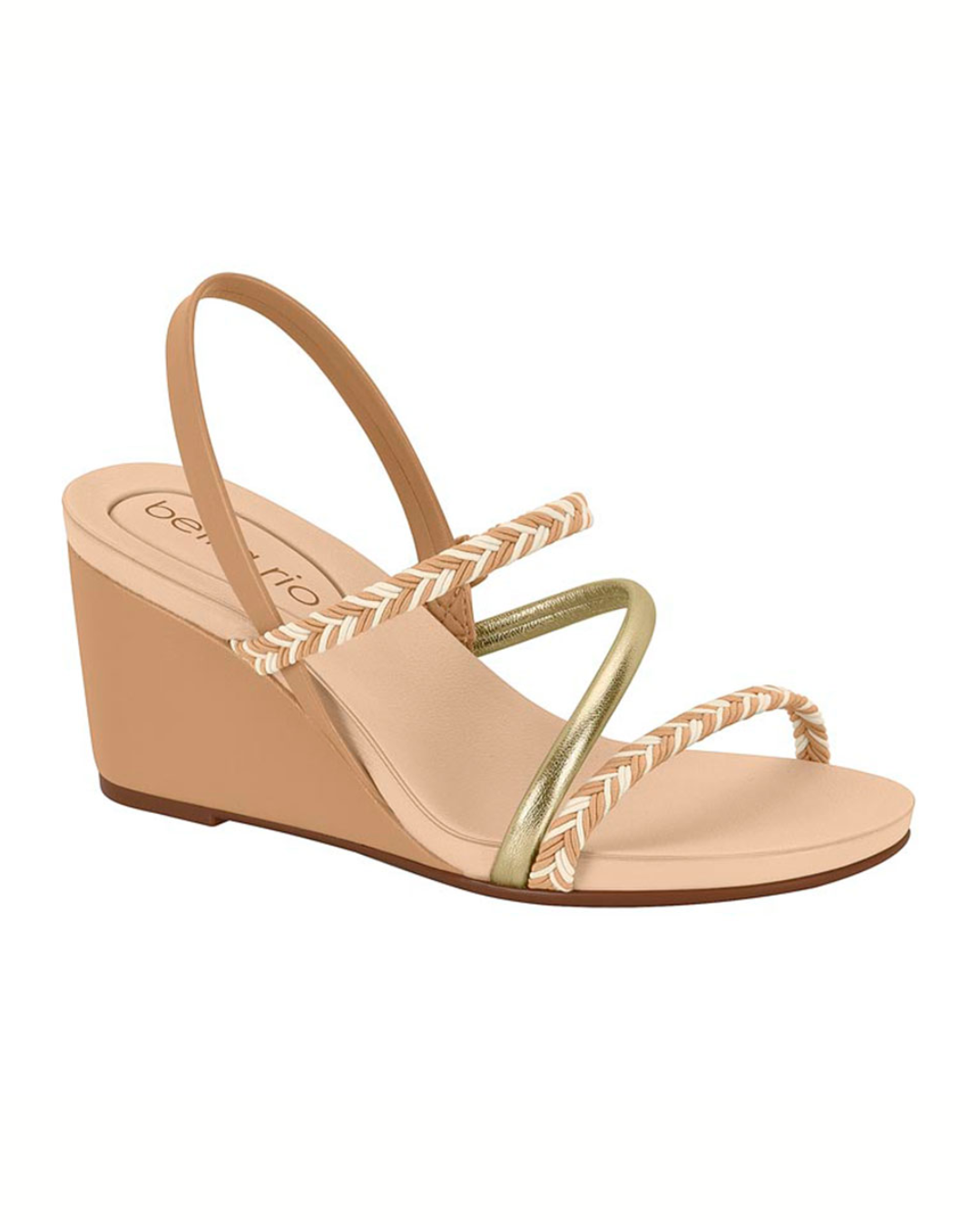 SANDALIA BEIRA RIO CAMEL PARA DAMA