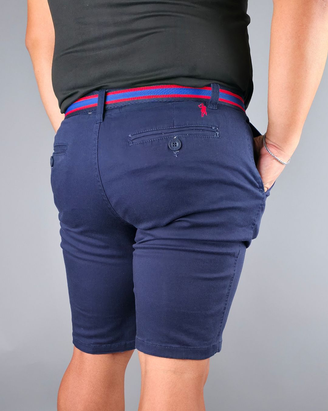 SHORT CAMBRIDGE POLO AZUL OSCURO PARA CABALLERO