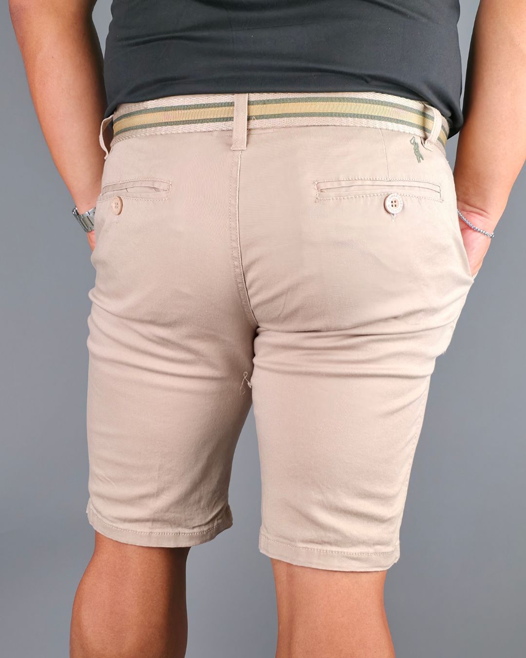 SHORT CAMBRIDGE POLO BEIGE CLARO PARA CABALLERO
