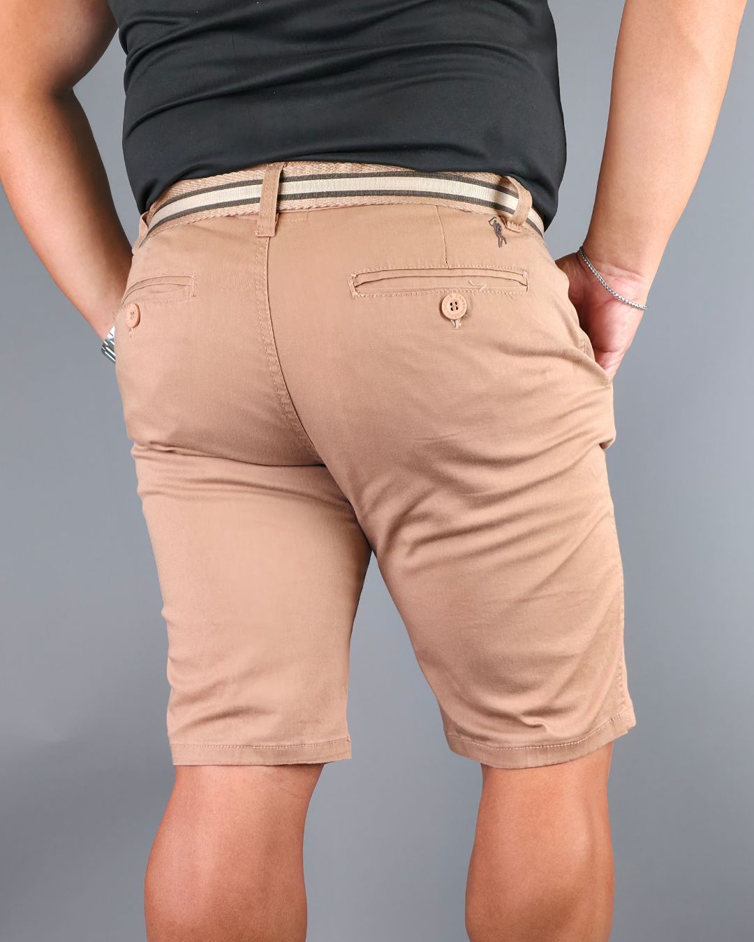SHORT CAMBRIDGE POLO BEIGE PARA CABALLERO