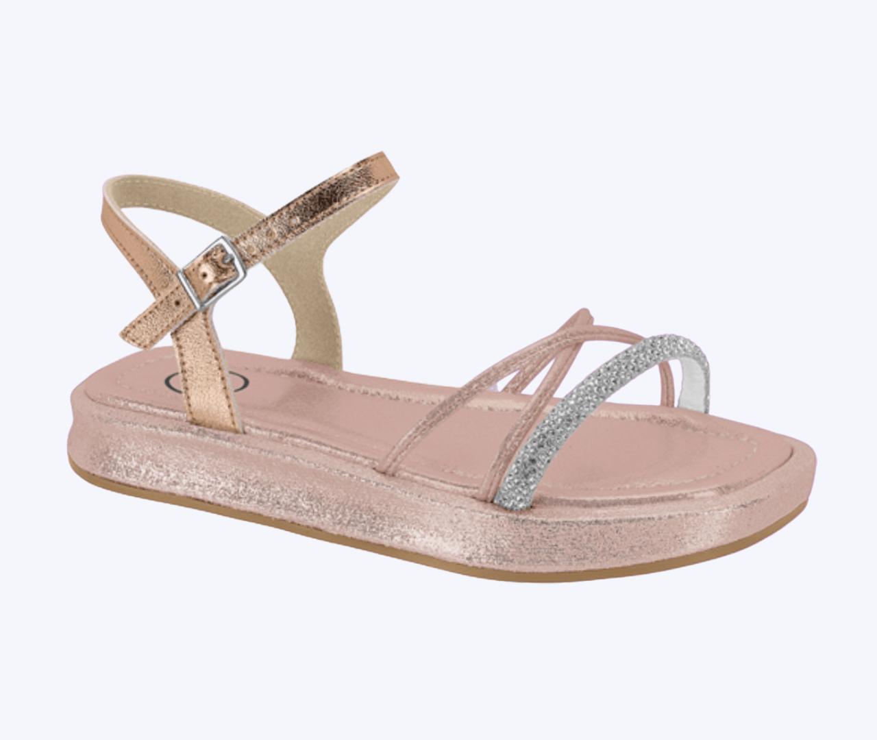 SANDALIA MOLEKINHA ORO ROSA PARA NIÑA