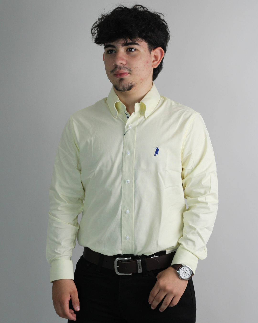 CAMISA CAMBRIDGE POLO MANGA LARGA CABALLERO