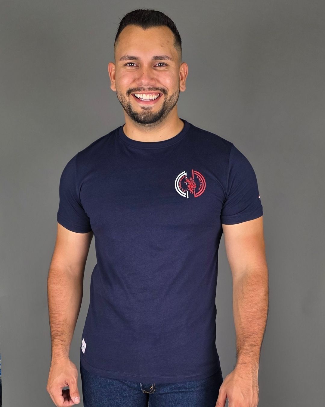 CAMISETA U.S. POLO ASSN DE HOMBRE AZUL