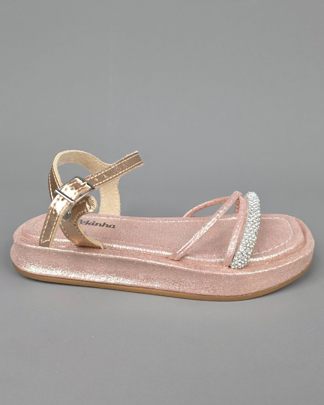 SANDALIA MOLEKINHA ORO ROSA PARA NIÑA