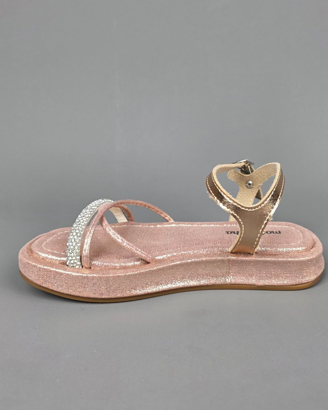 SANDALIA MOLEKINHA ORO ROSA PARA NIÑA