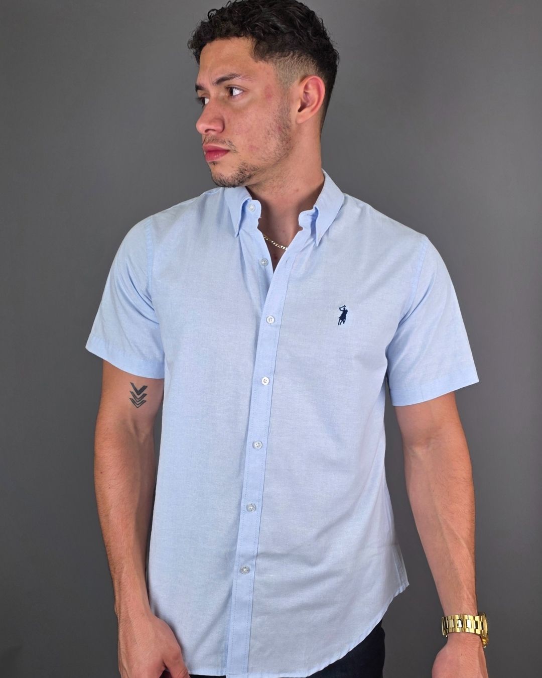 CAMISA CELESTE CAMBRIDGE POLO DE HOMBRE