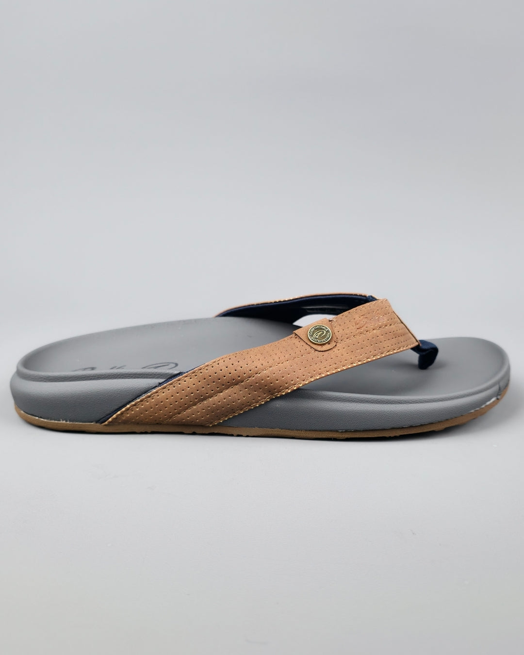 SANDALIA BOLTIO GRIS CON CAFE PARA CABALLERO