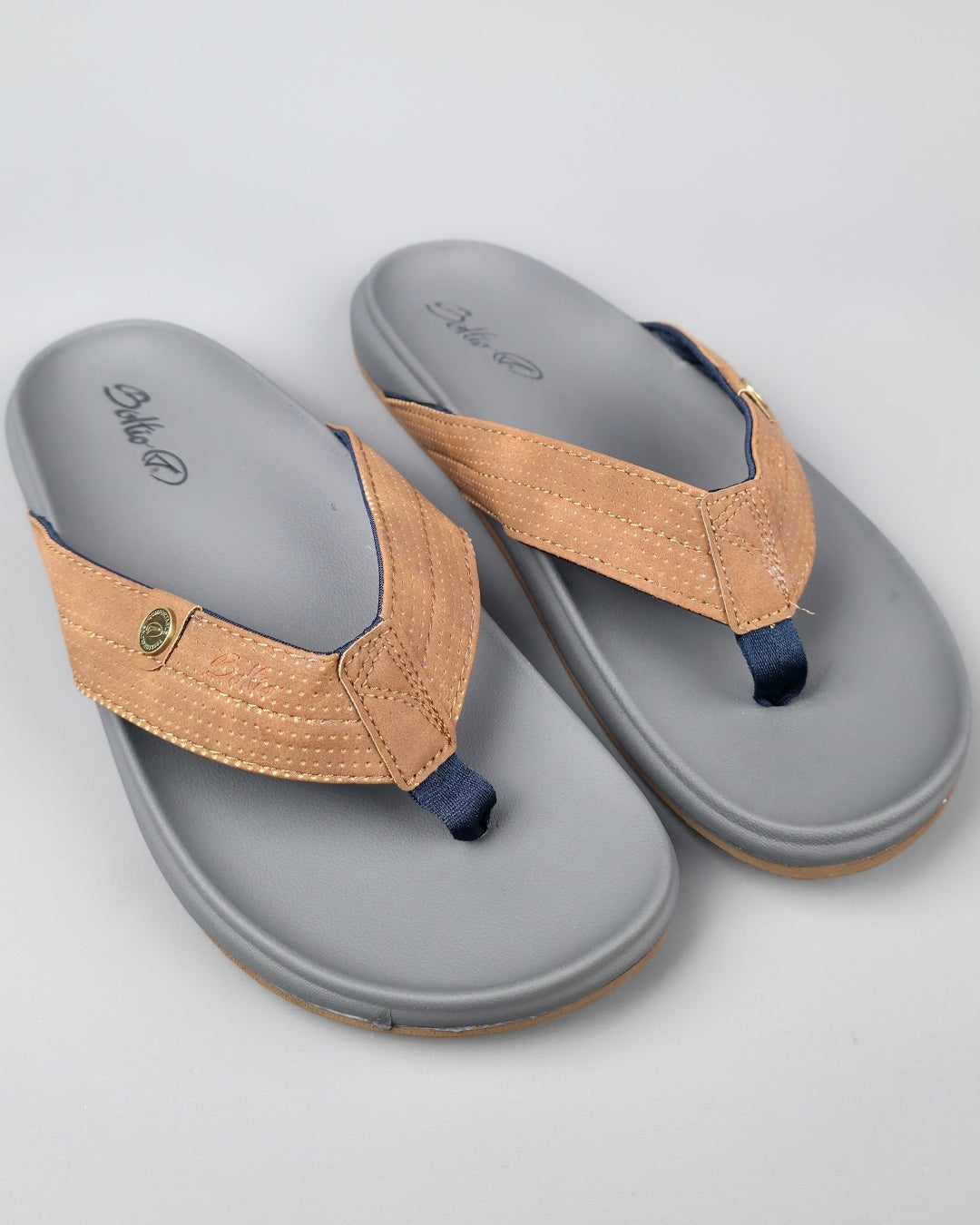 SANDALIA BOLTIO GRIS CON CAFE PARA CABALLERO