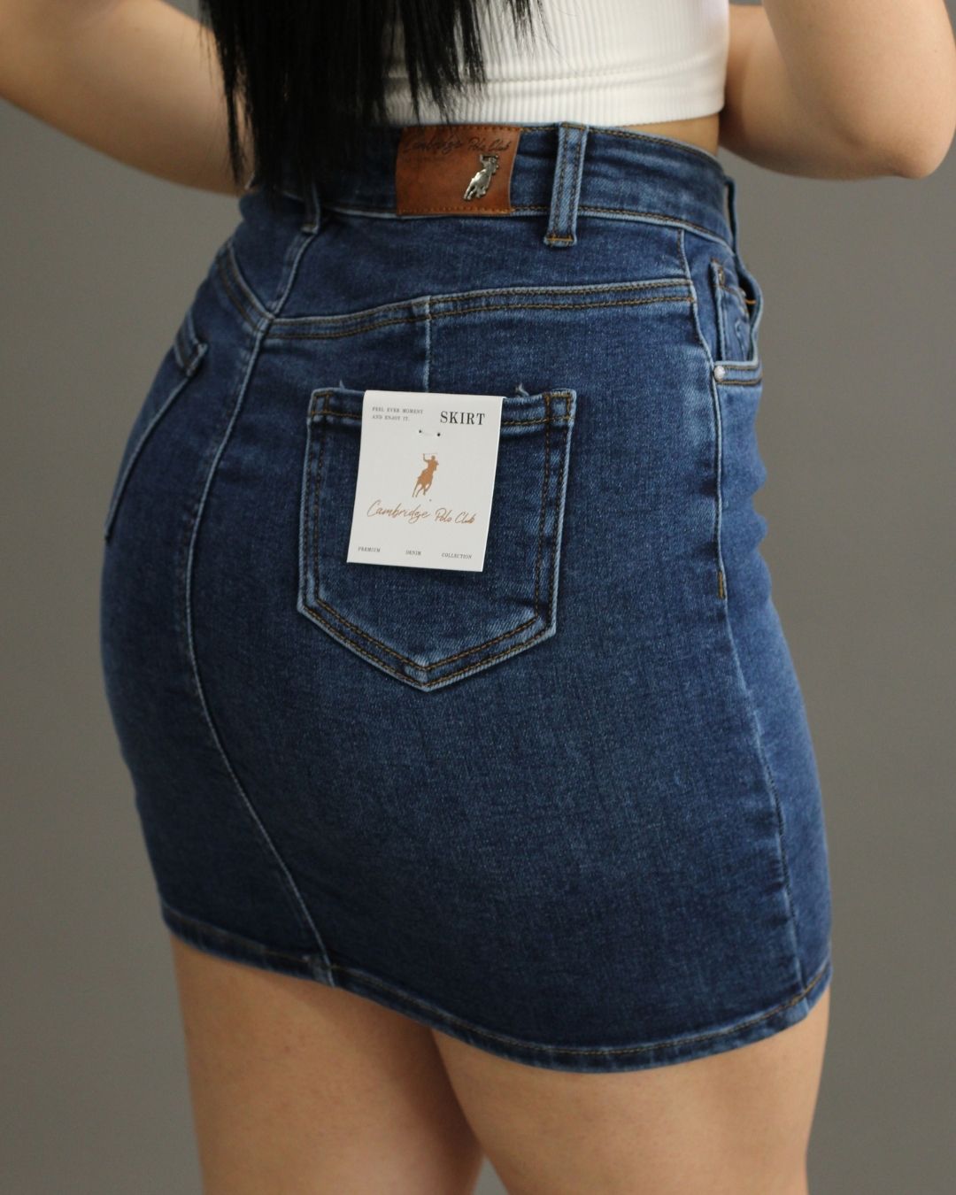 ENAGUA CAMBRIDGE POLO MEZCLILLA AZUL