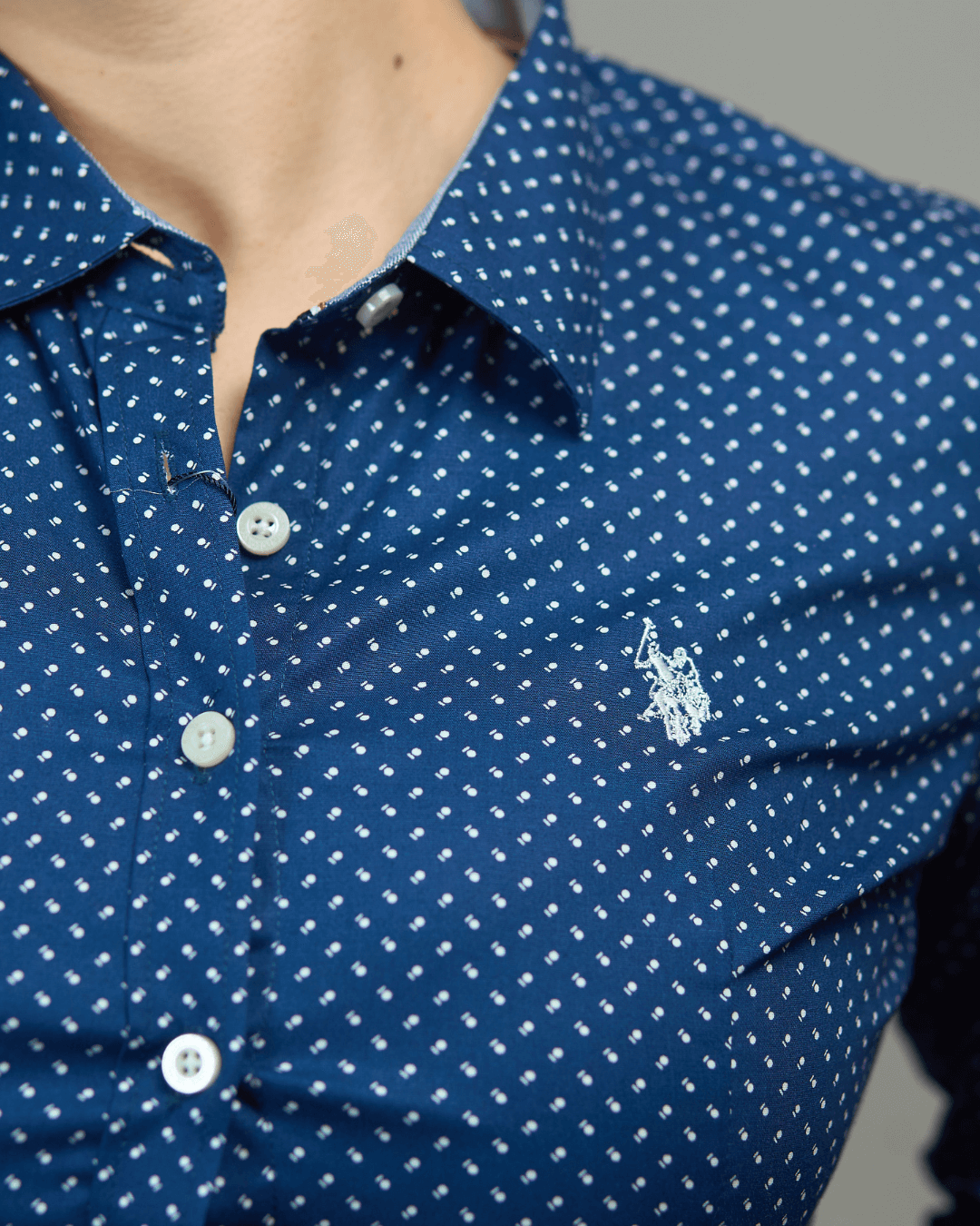 CAMISA US POLO AZUL DE DAMA