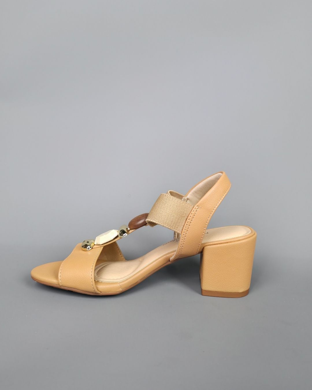 SANDALIA MODARE CAMEL DE TACON PARA DAMA