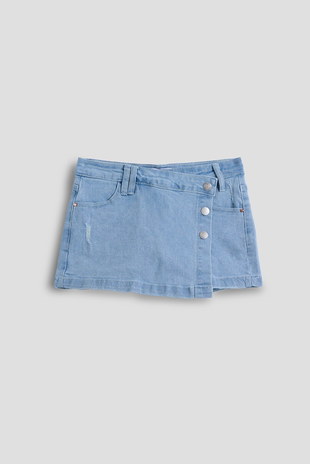 SHORT ENAGUA CELESTE YMI PARA NIÑA