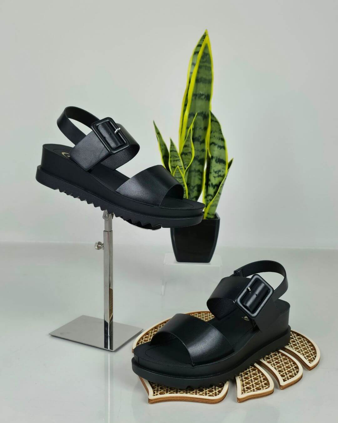 SANDALIA MIOS NEGRA PARA DAMA