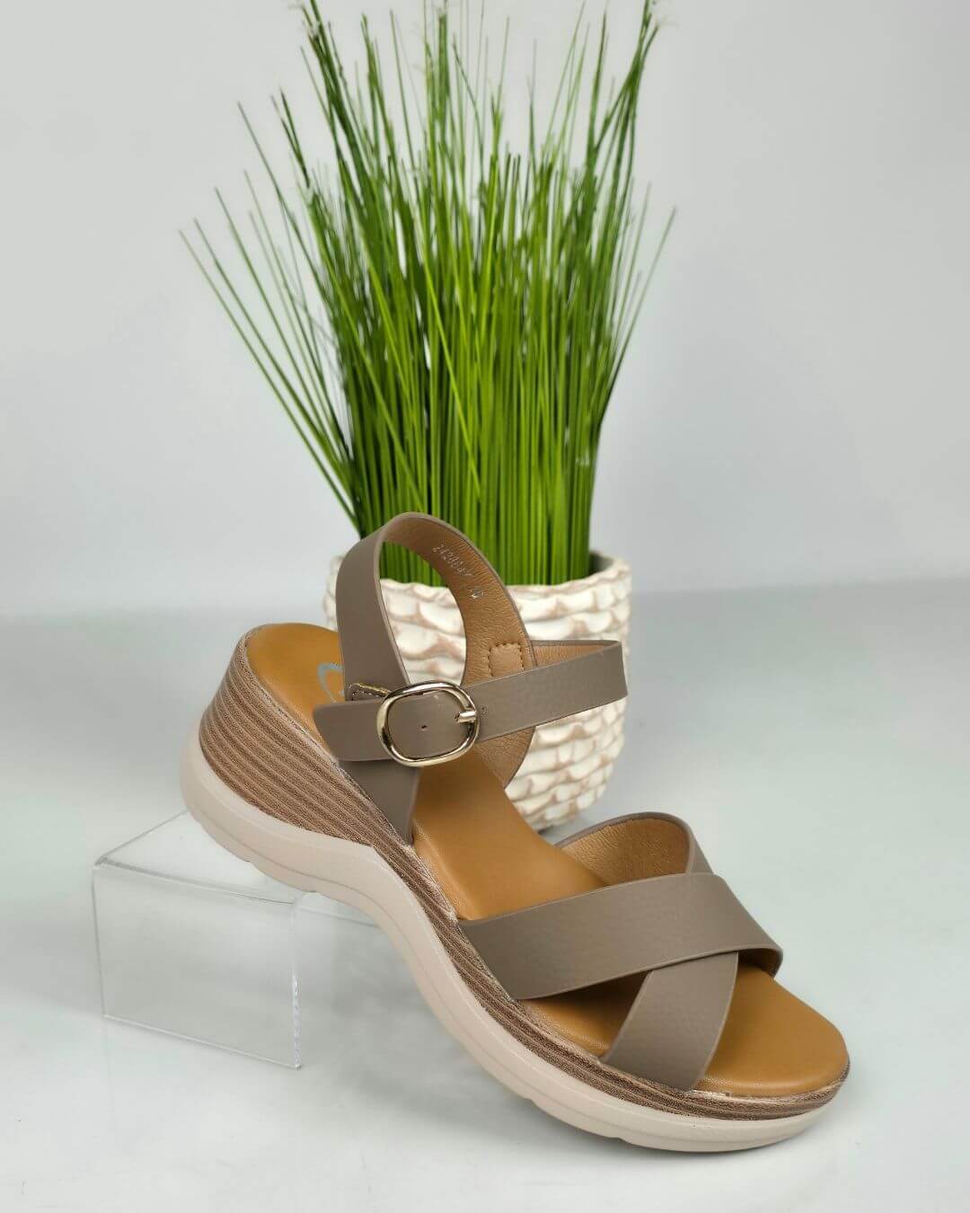 SANDALIA MIOS BEIGE PARA DAMA