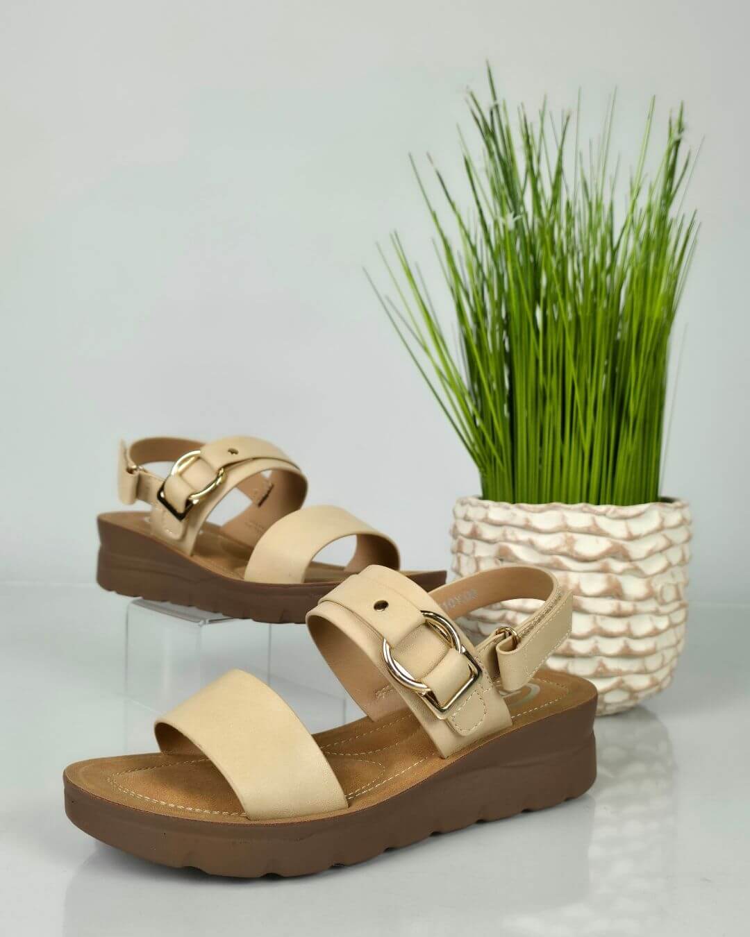 SANDALIA MIOS BEIGE PARA DAMA