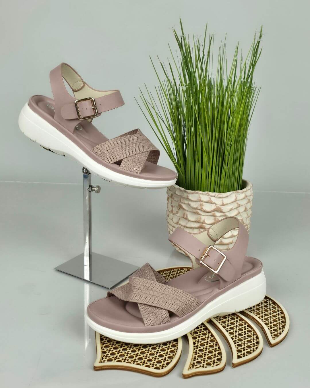 SANDALIA MIOS ROSA PARA DAMA