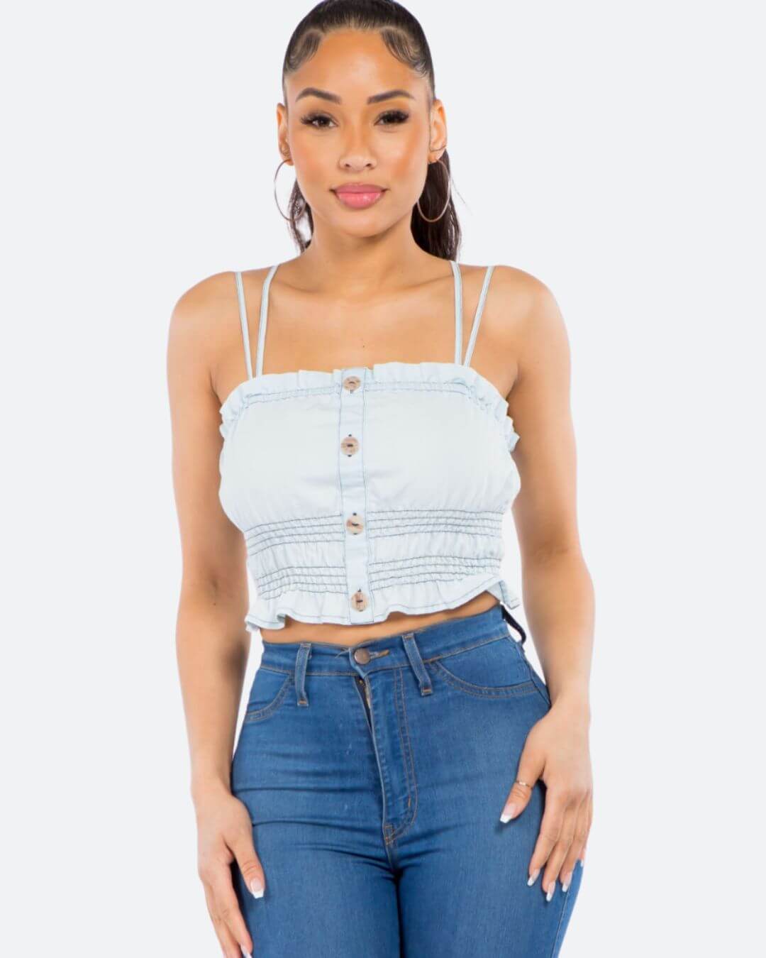 TOP VERACCI CELESTE PARA DAMA