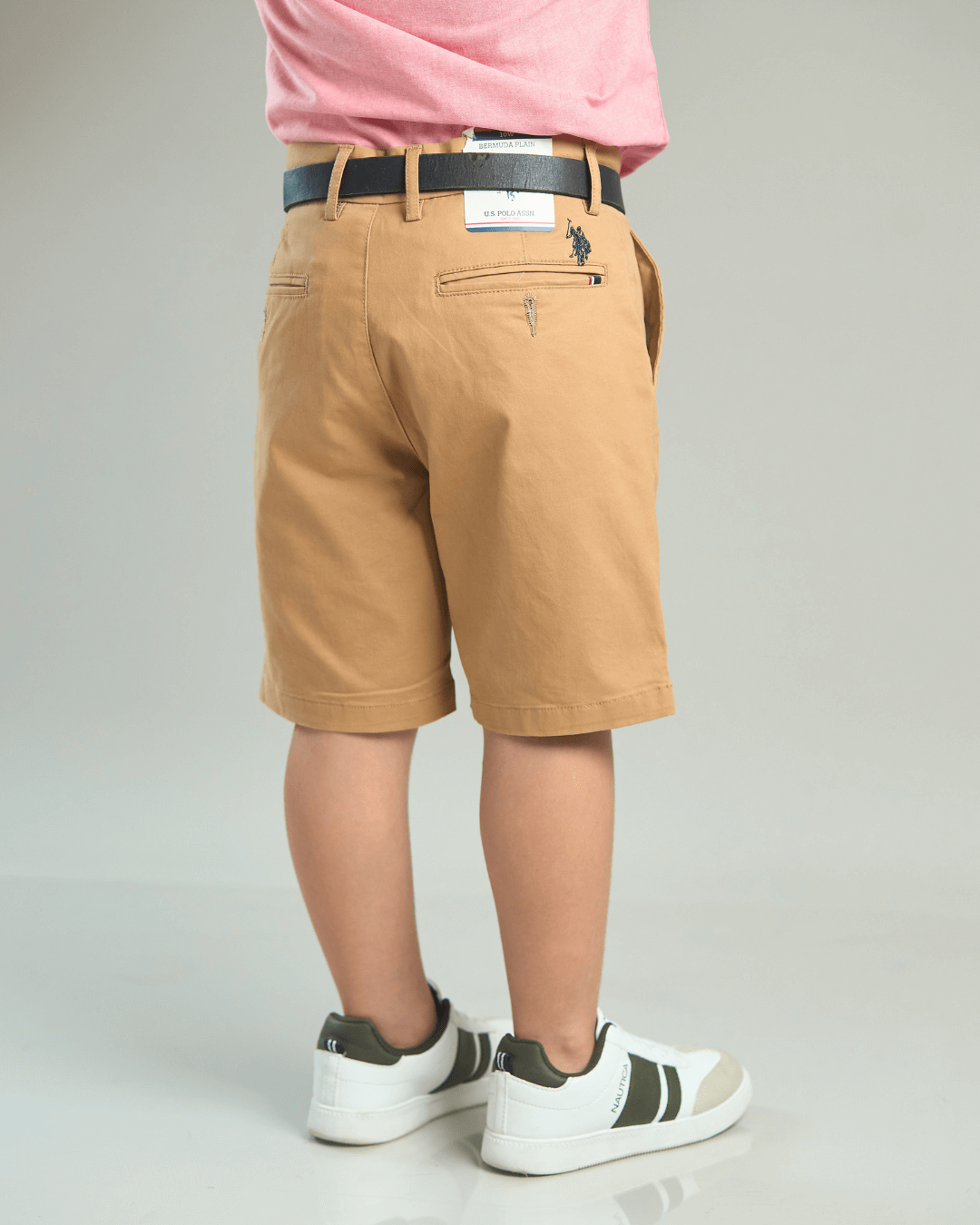 SHORT U.S. POLO NIÑO CAMEL