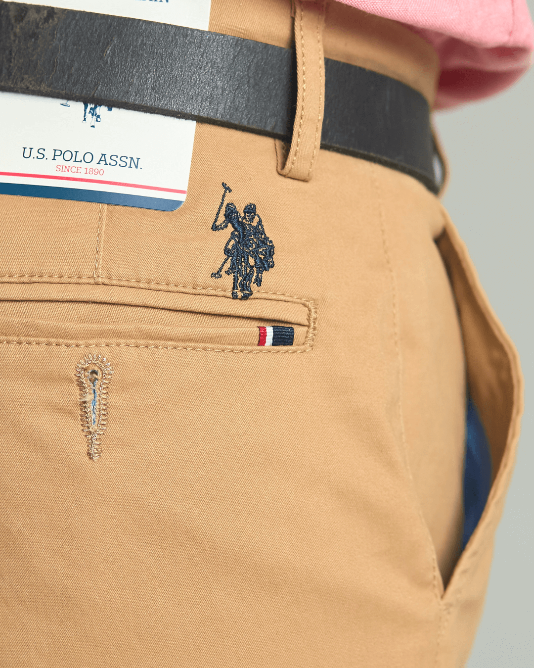SHORT U.S. POLO NIÑO CAMEL