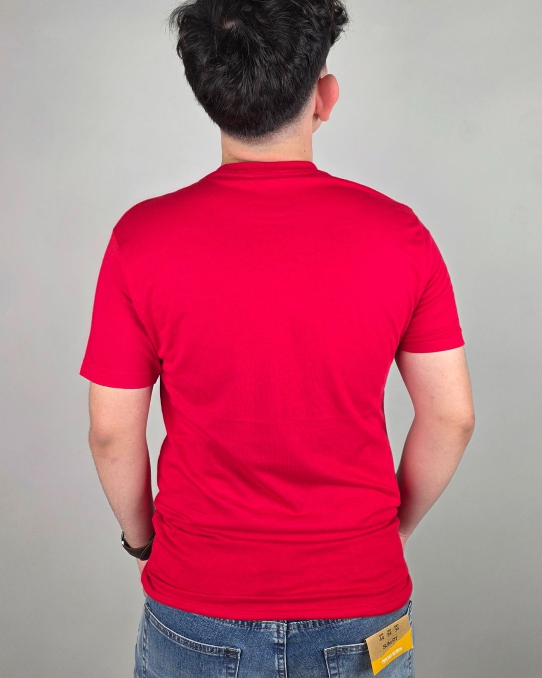 CAMISETA NIKE ROJA ESTAMPADA PARA CABALLERO