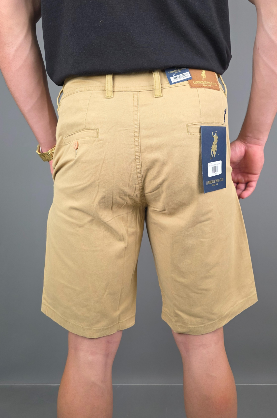 SHORT CAMBRIDGE POLO BEIGE PARA CABALLERO