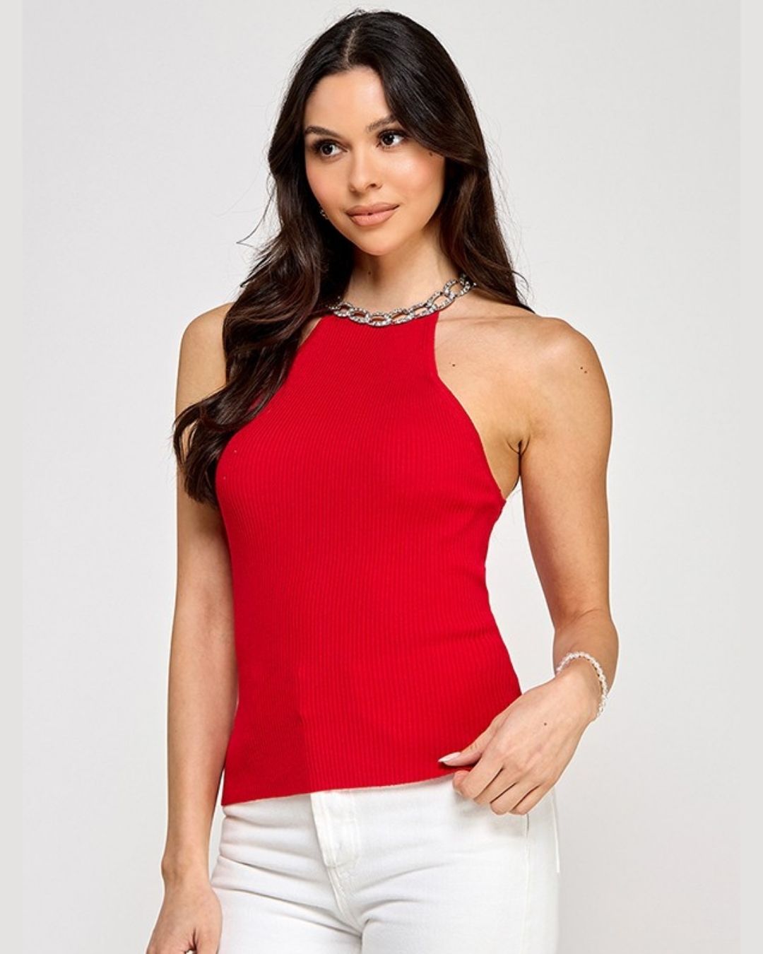 BLUSA LOS ANGELES ROJA PARA DAMA