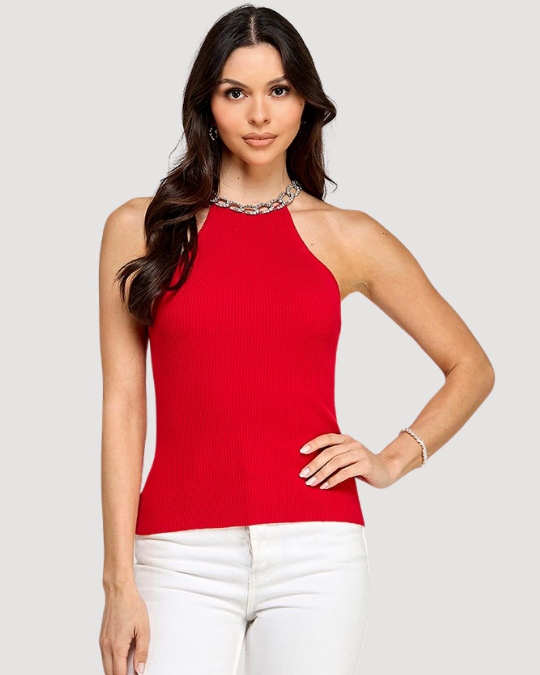 BLUSA LOS ANGELES ROJA PARA DAMA