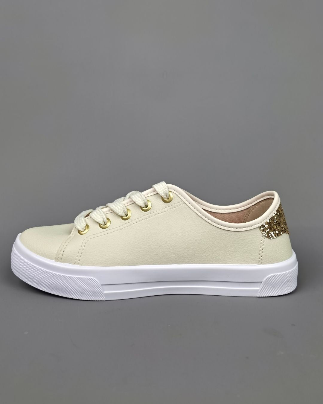 TENNIS MOLECA CREMA PARA DAMA
