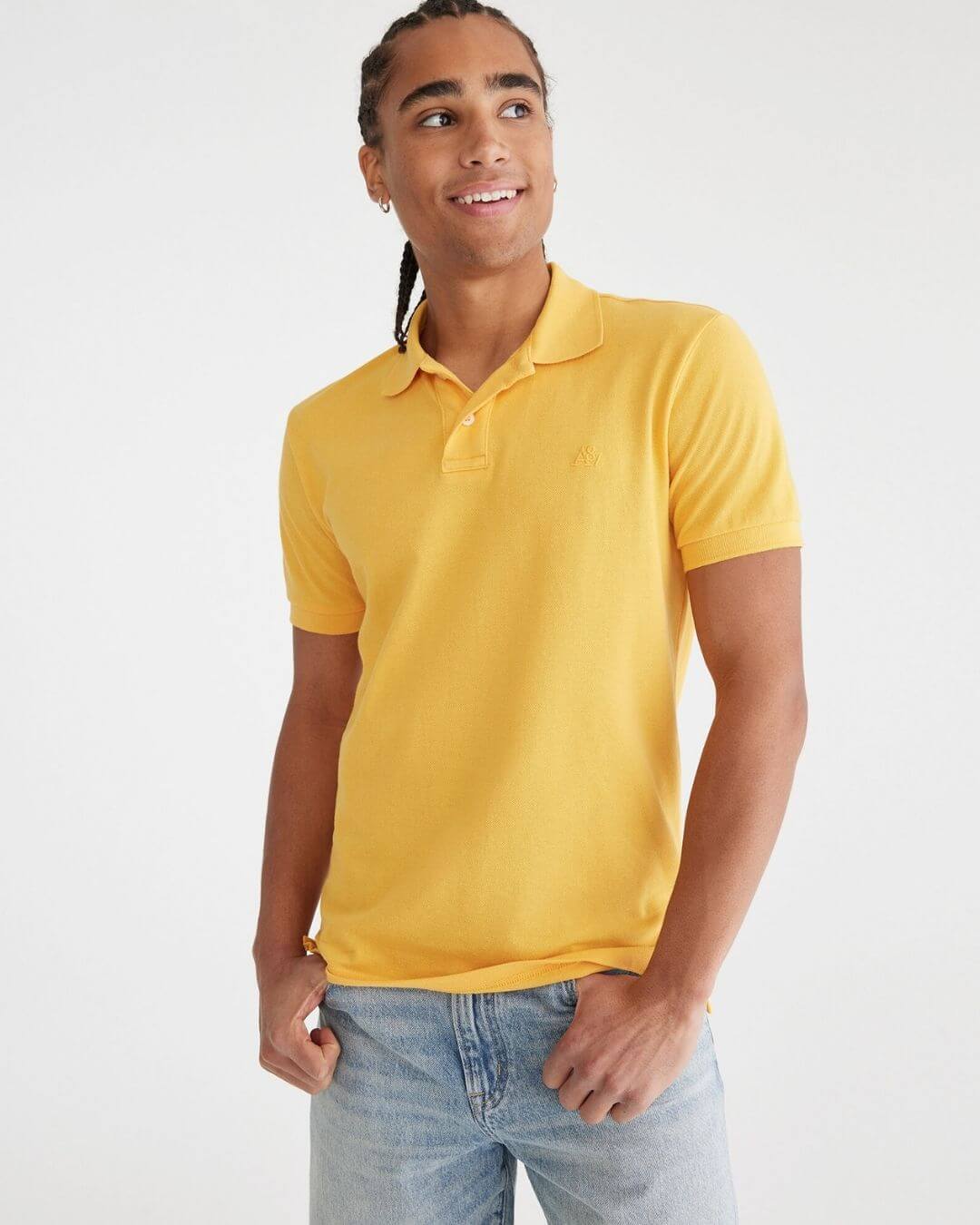 POLO AEROPOSTALE AMARILLA PARA CABALLERO