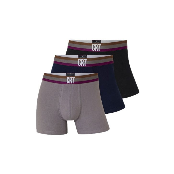 BOXER CR7 NEGRO 3 - PACK