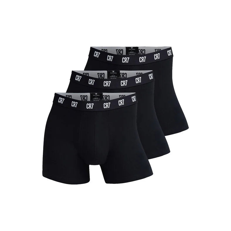 BOXER CR7 NEGRO 3 - PACK