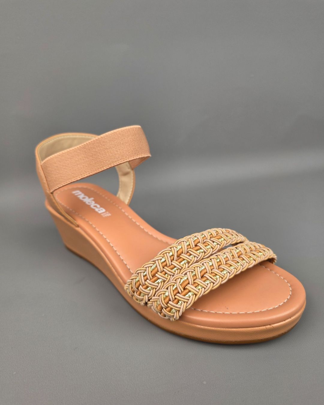 SANDALIA MOLECA BEIGE PARA DAMA