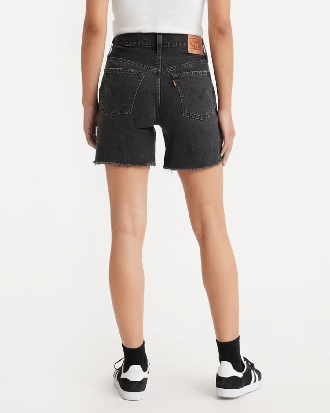 SHORT LEVIS DE MUJER 501 GRIS OSCURO