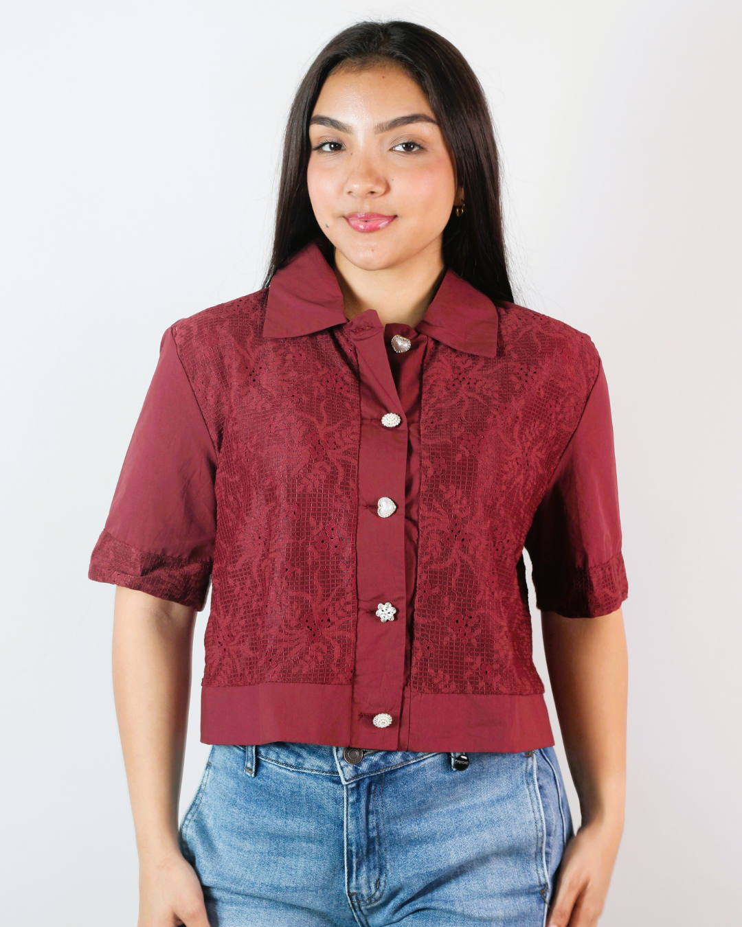 BLUSA LA DIOSA CON CUELLO