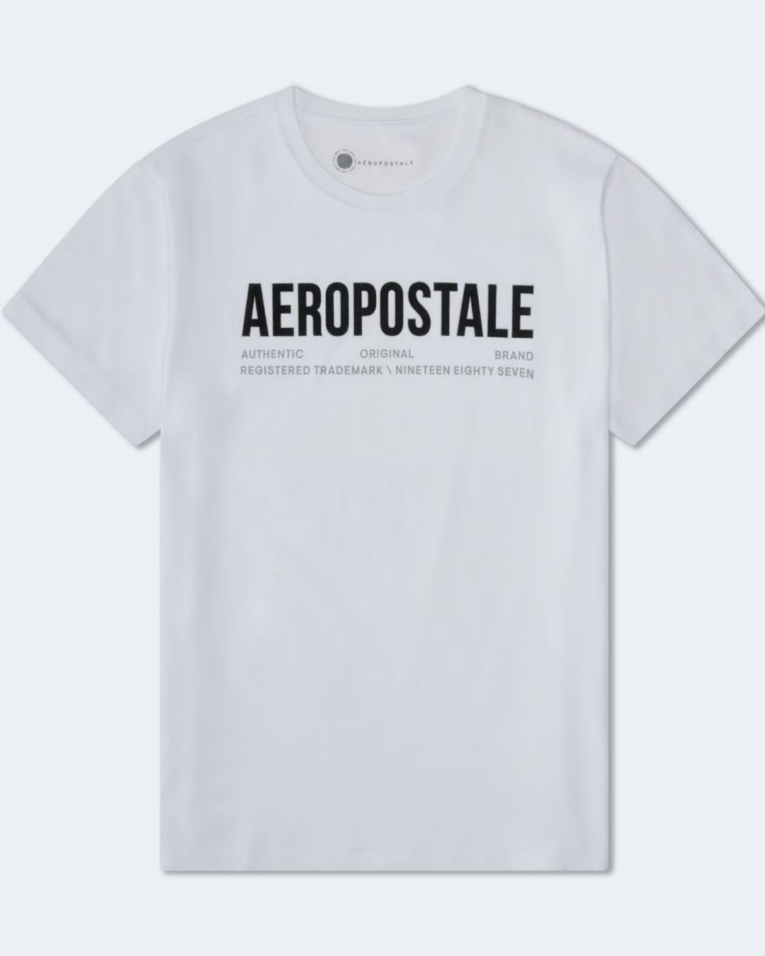 CAMISETA AEROPOSTALE DE CABALLERO BLANCA