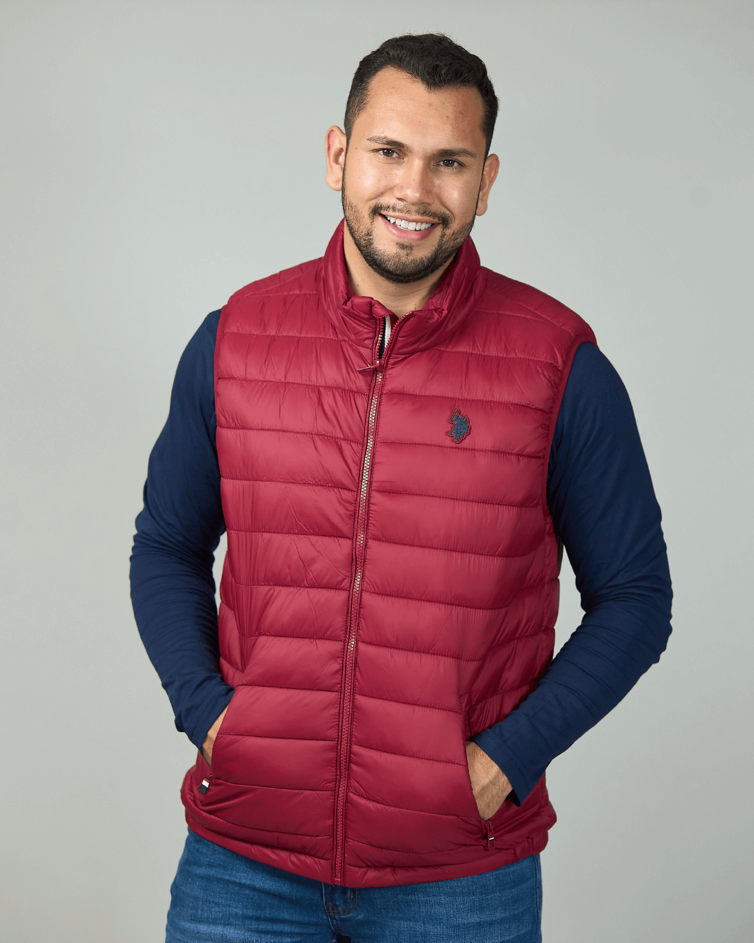 CHALECO US POLO ROJO PARA CABALLERO