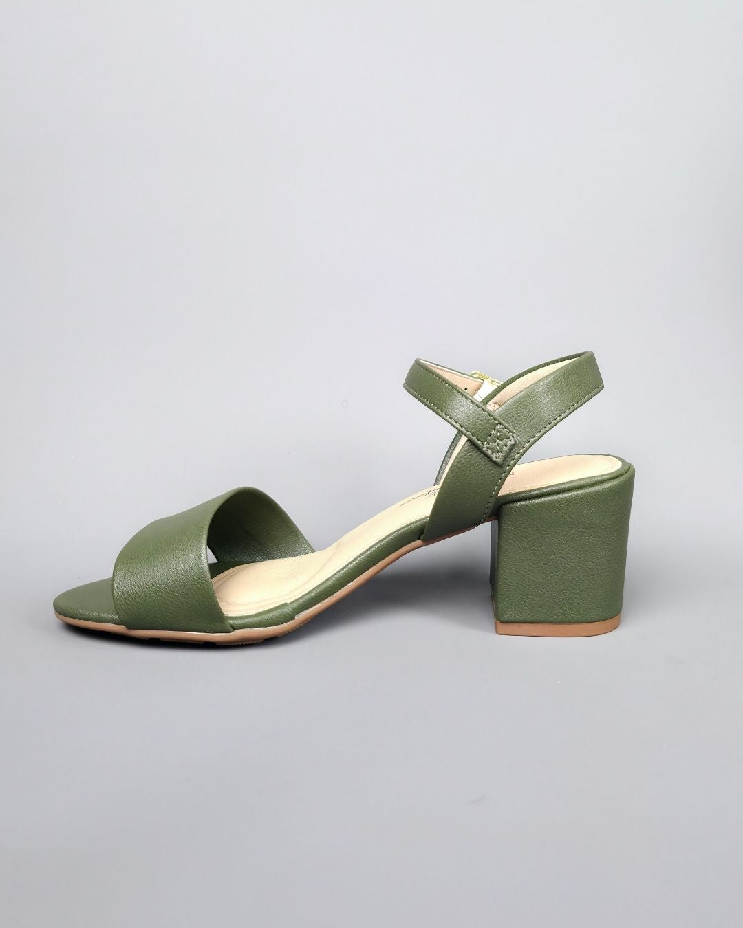 SANDALIA MODARE VERDE MUSGO DE TACÓN DE MUJER