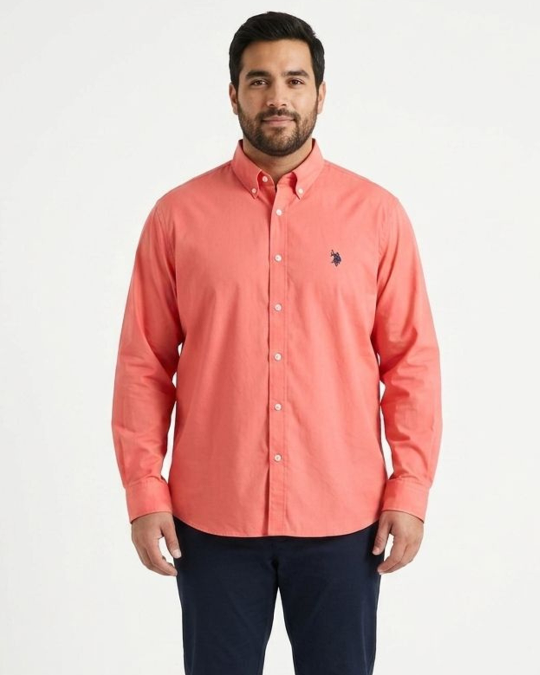 CAMISA US POLO ASSN MANGA LARGA CABALLERO