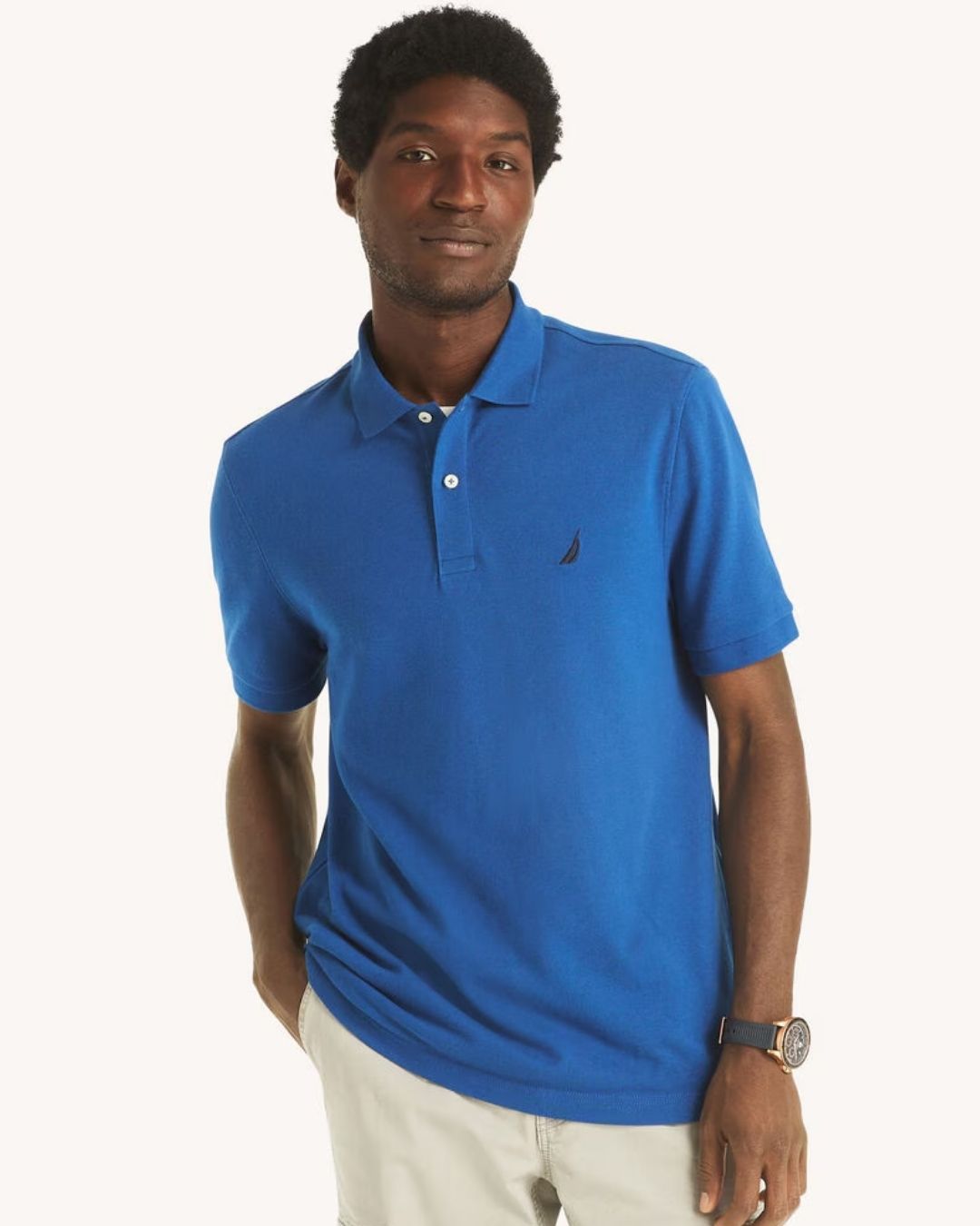 CAMISETA POLO NAUTICA AZUL PARA CABALLERO