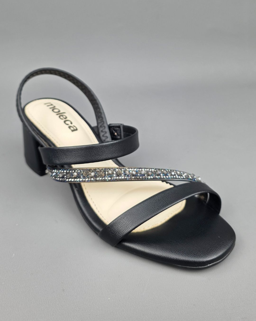 SANDALIA MOLECA NEGRA PARA DAMA